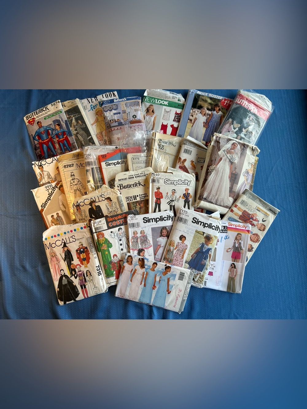 Assorted Vintage Sewing Patterns - Mixed Brands - For junk journaling